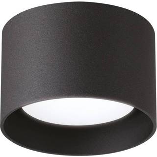 Ideal Lux downlight Spike Round, sort, aluminium, Ø 10 cm