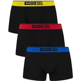 Diesel 3-Pack Contrast Cotton Boxer Briefs - Black
