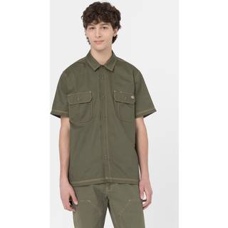 Dickies Madras Kortærmet Skjorte Grøn