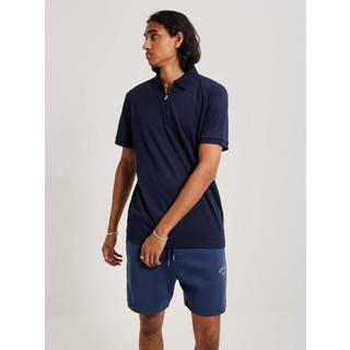 Selected Homme polo t-shirt med lynlås i sort til herre
