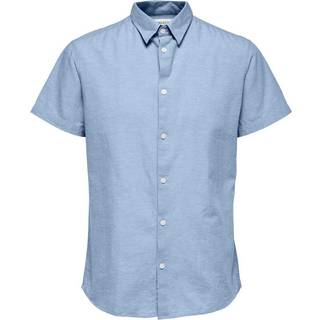 SLHREGNEW-LINEN SHIRT SS CLASS