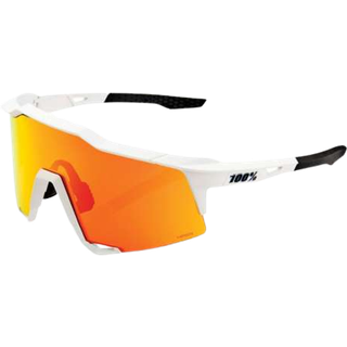 100% Speedcraft Soft Tact Off White Briller -  Røde spejlede linser