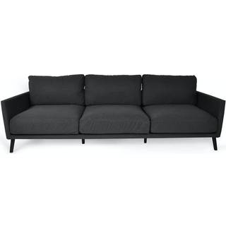Fritab Easy 3-personers sofa Sort Sunbrella