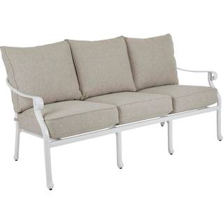 Brafab Arras 3-personers sofa Hvid med med beige hynde 185 x 88 cm