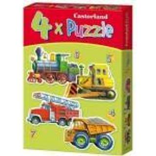 Vehicles, 4x Puzzle (4+5+6+7)Teile