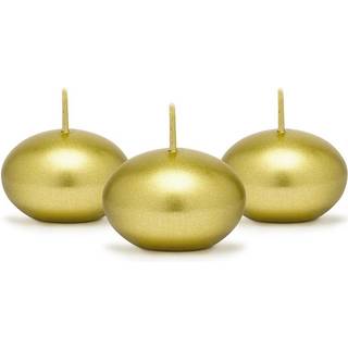 50 stk uparfumerede flydelys Metallice guld
