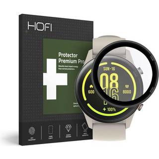 Xiaomi Mi Watch Hofi Hybrid Skærmbeskyttelse - Gennemsigtig m. Sort Kant