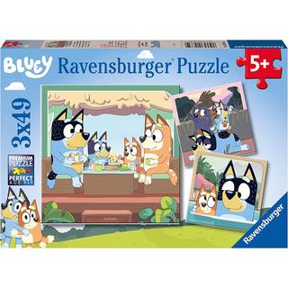 Bluey puslespil - 3x49 brikker (På lager i butik)