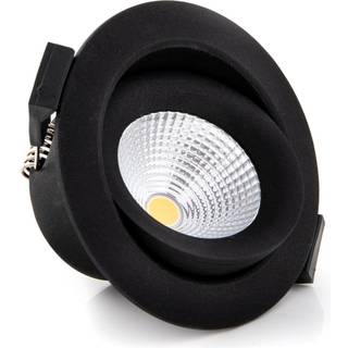 SLC One 360° LED-indbygningslampe sort 3.000K
