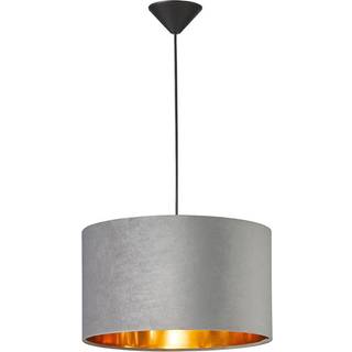 Aura hængelampe med fløjlsskærm, Ø 40 cm, grå