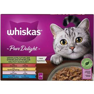 WHISKAS Adult Gelé, menuboks Pure Del. mix menu 12x85 g