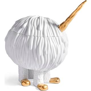L'Objet Candlelight And Scents - 'Mojave Unicorn' candle in White/Gold Porcelain
