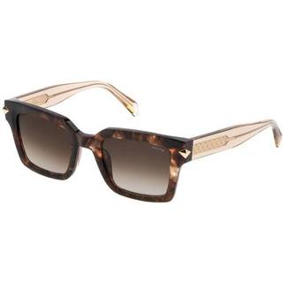 Police Kvinde SPLF32 DAWN 4 02AD Solbriller Acetat Havana Brun Firkantet Normal Skygge