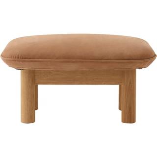 Audo Brasilia Ottoman Cognac (Dunes 21004) Natural Oak