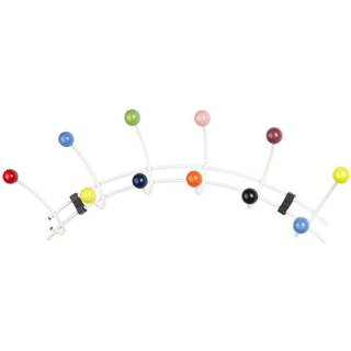 Millex Harlekin buet knagerække, 6 kroge, 40 cm, hvid/multi