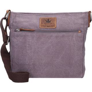 Schultertasche Hanf 26x24cm "Vintage Hemp" grau 5927-29 | Greenburry.de