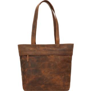 Shopper Leder 39x31cm Vintage 1628 | Greenburry.de