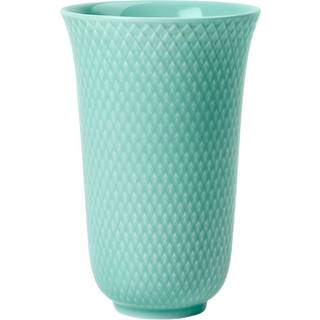 Lyngby Porcelæn Rhombe Color vase aqua H15 cm