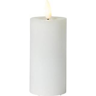 Bloklys hvid 17,5 cm