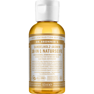 Dr. Bronner’s Sandalwood & Jasmine Universal flydende sæbe 60 ml - 60 ml
