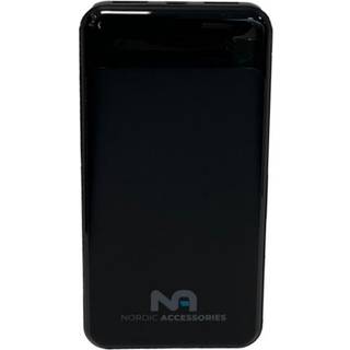 Nordic Accessories 10.000 mAh PD 22.5W Fast charge USB-C PowerBank. Sort.