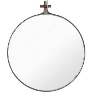 Kristina Dam Studio Dowel Spejl Round / 35 Cm - Vægspejle Valnød Stål - 400400460