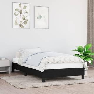 sengeramme uden madras 90x190 cm stof sort