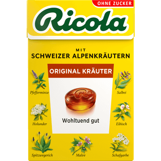 Ricola Urter Originaal/uden sukker 50 g.