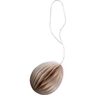 DBKD Ovoid påskeophæng papir 7 cm Brown