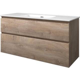 Sanibell Proline møbelsæt 120x46cm rå eg 2 softclose skuffer