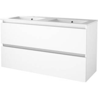 Sanibell Basicline grebsfri møbelsæt 120x46cm hvid højglans