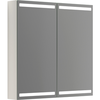 Scanbad Luna Level Spejlskab 80x80 cm m/2 låger - hvid mat