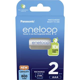 Panasonic eneloop AAA Genopladelige batterier 2 stk. BK-4MCDE/2BE