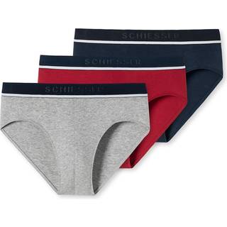 Schiesser Herren Rio-Slip blau,grau,rot Baumwolle & Mix unifarben