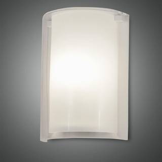 Maribel væglampe, hvid/transparent, glas, akryl