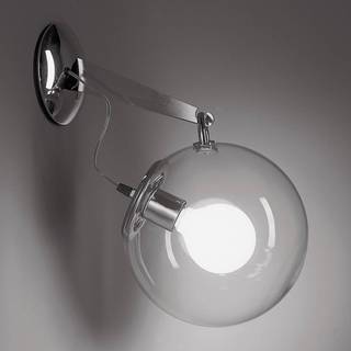 Artemide - Miconos Vägglampa Crystal Diffuser Polerad Krom - Væglamper - Ernesto Gismondi - Sølv