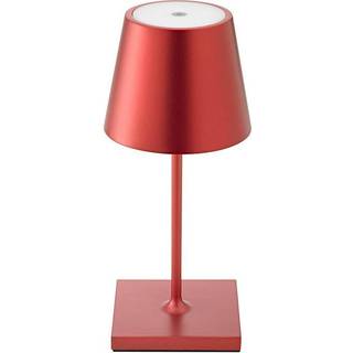Nuindie mini LED genopladelig bordlampe, Easy Connect, rød, dæmpbar