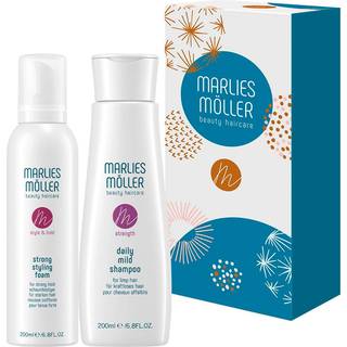 Marlies-Moeller Beauty-Haircare StrengthDuo-sæt Daily Mild Shampoo 200 ml + Strong Styling Foam 200 ml 1 Stk. (244,00 kr / 1 stk.) - 1 Stk.
