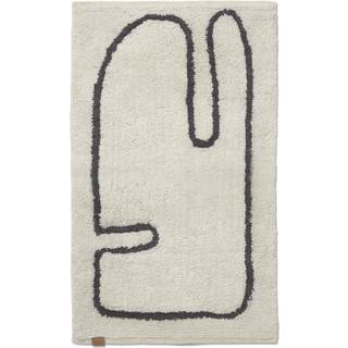 Ferm Living Clay bademåtte 50x70 cm Offwhite/Coffee