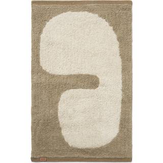 Ferm Living Clay bademåtte 50x70 cm Dark taupe/Offwhite
