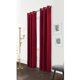Thermalogic Weathermate Solid Cotton Grommet Top Curtain (S?t med 2) St?rrelse: 84 """" H X 160 """" W Farve: Bourgogne
