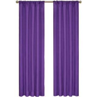 Eclipse Kendall Modern Blackout Thermal Rod Pocket Window Curtain til sovev?relse eller stue (1 panel) 42 x 84 lilla