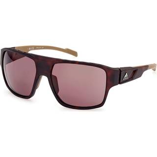Adidas Sport Mand SP0046 52E Solbriller Injiceret Dark Havana Brun Geometrisk Normal