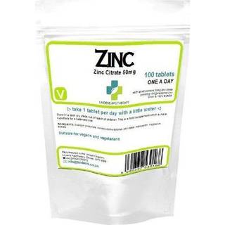 Zinkcitrat (100 kapsler, 50 mg)