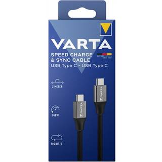 Varta Speed Charge og tilslutningskabel USB C - USB C