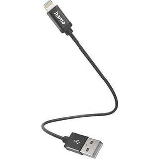 Hama 00201578 Lightning kabel 0,2 m Sort