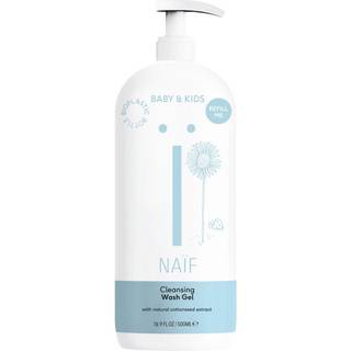 Naif Baby & Kids Wash Gel Rensende vaskegel til børn & babyer til krop og ansigt Refill Me 500 ml - 500 ml