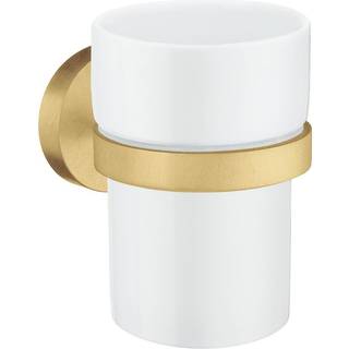 Smedbo home tandkrus messing med krus i porcelæn  hv343p