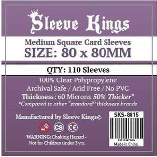 80x80mm Medium Square Card Sleeves 60 Microns (110)
