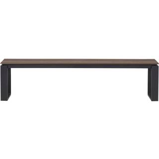 Havebænk 180 x 36 x 43 cm sort/brun - Outfit